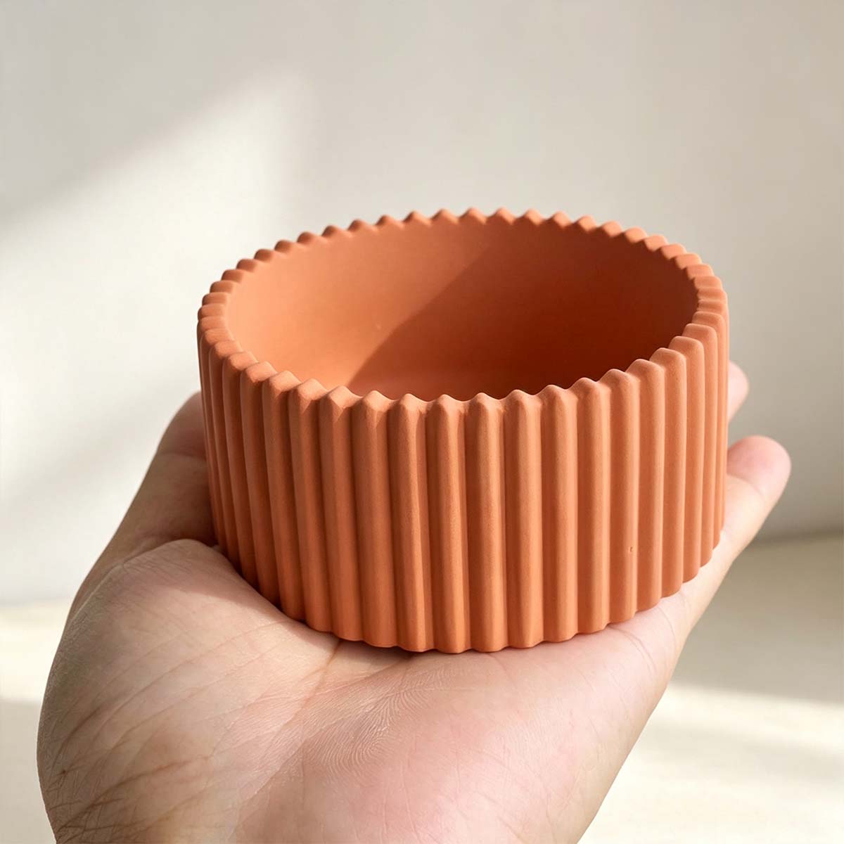 Round Striped Candle Jar Silic - Potsticker Mold recension och pris